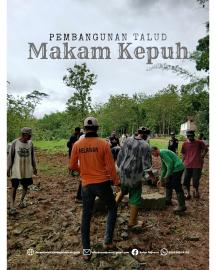 Pembangunan Talud Tanah Wakaf Makam Kepuh